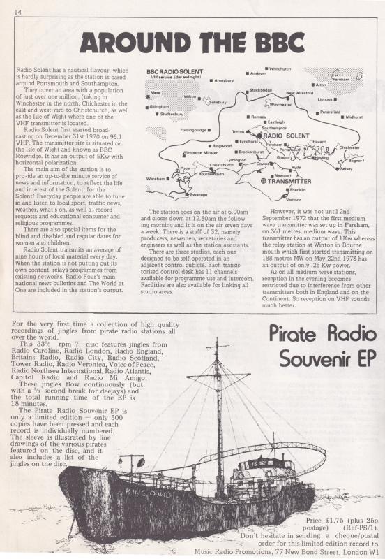 Wavelength Kenny Everett Pirate Radio Enthusiasts 1970s Magazine