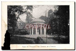 Old Postcard From Trianon Park Temple De L & # 39Amour