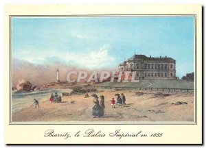 Modern Postcard Biarritz Old engravings 1855 The Imperial Palace