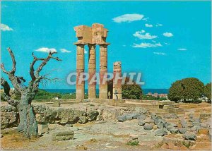 Modern Postcard Rhodes Temple of Apollo