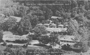 Ohio West Virginia YMCA Camp Brinkhaven Birdseye 1951 Postcard Artvue 22-1047