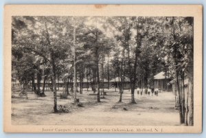 1940 Medford New Jersey Postcard Junior Campers Area YMCA Camp Ockanickon Field