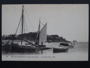 France Brittany Fishing Theme ILE DE BREHAT Le Port-Clos c1906 Postcard by N.D.