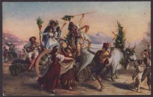 Return of the Pilgrims,Louis Robert,Painting Postcard
