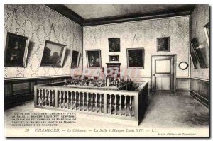 Old Postcard Chambord The castle's dining room Louis XIV