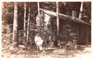 Namakagon Lake Wisconsin Les Crandall Housekeeping Cabins Real Photo PC AA84356