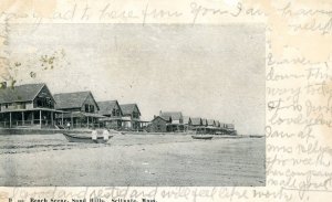 Postcard Antique View of Beach Scene , Sand Hills, Scituate, MA.  L7