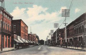 Clyde Ohio Main Street Scene Antique Postcard K58102