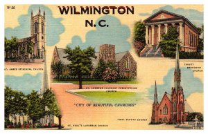 Postcard CHURCH SCENE Wilmington North Carolina NC AP2529