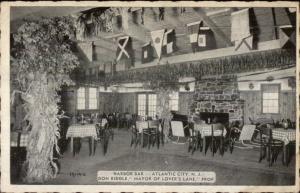 Atlantic City NJ Harbor Bar Don Riddle c1940 Postcard