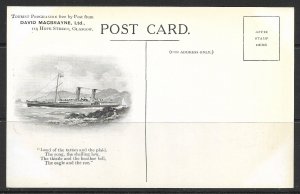 Scotland, Glasgow - Highland Royal Mail Steamers - David Macbrayne  - [FG-273]