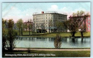 MINNEAPOLIS, Minnesota MN ~ Loring Park View HOTEL PLAZA c1910s   Postcard