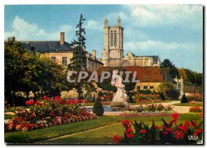 Modern Postcard Troyes Aube the Prefecture Gardens
