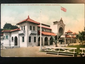 Vintage Postcard 1901-1907 New Bath House Santa Barbara California (CA)