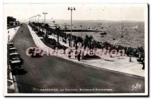 Postcard Old New Arcachon Boulevard Walk