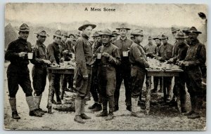 Chattanooga TN~Photographer Stratton~Eating Standing At Table~Military Mess~1914 