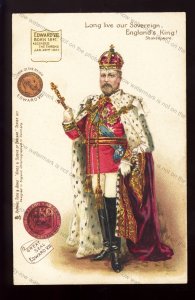 ROY037 - King Edward VII - Tuck's Kings & Queens of England - postcard