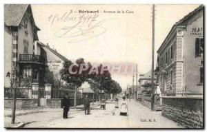 Hericourt - Avenue de la Gare - Old Postcard