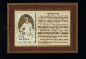 208030 USA Great American Woman Emily Dickinson postcard