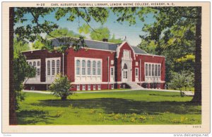 Carl Augustus Rudisill Library, Lenoir Rhyne College, HICKORY, North Carolina...