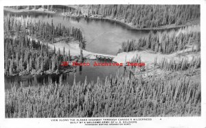 Alaska Highway, RPPC, View Through Canada's Wilderness, Bridge, Photo No 4