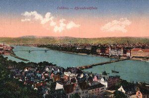 Koblenz-Ehrenbreitstein is a District Deutsches Eck Germany Vintage Postcard