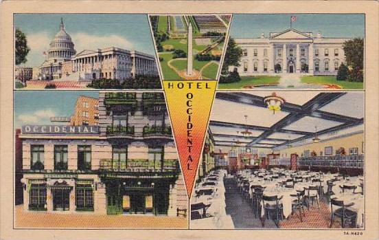 Hotel Occidental Washington DC 1942