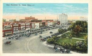 Autos East Randolph Enid Oklahoma 1920s Postcard Kropp postcard 11409