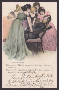 SWEDEN, Postcard, Comrades in between, Humor, WWI