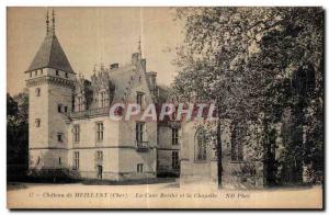 Old Postcard Chateau Meillant (Cher) Berthe Court and Chapel