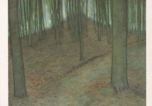 Piet Mondrian The Forest 1900 Rare Painting Postcard