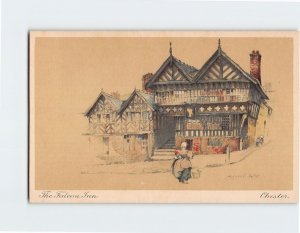 Postcard The Falcon Inn Chester England