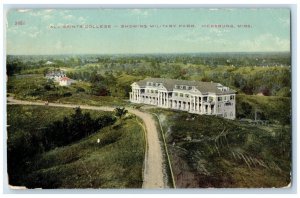 1912 All Saints College Showing Military Park Vicksburg Mississippi MS Postcard