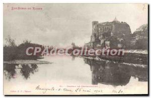 Old Postcard The Banks Of Rhone Chateau De Chateaubourg