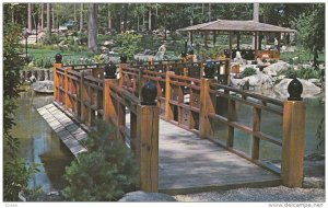 Japanese Gardens, The Zigzagging Accomplishment Bridge Across The Long Life L...