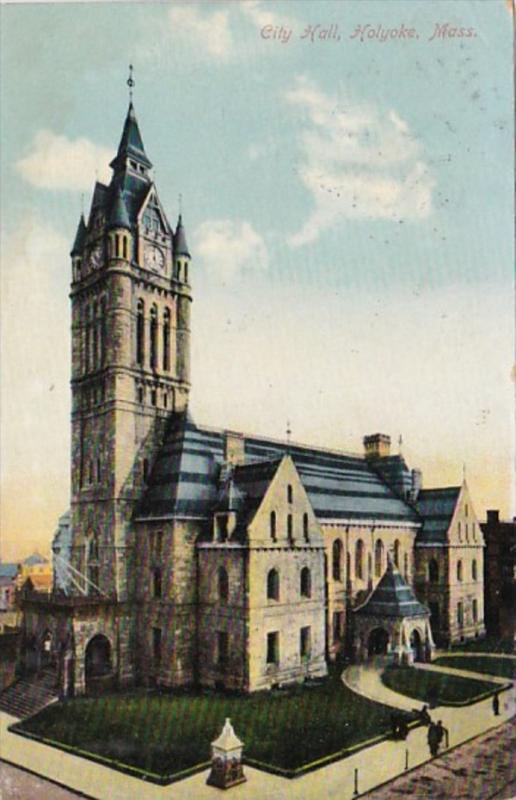 Massachusetts Holyoke City Hall 1912