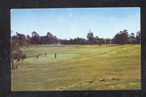 LONG BEACH CALIFORNIA GOLF COURSE VINTAGE POSTCARD
