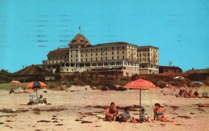 Vintage Postcard 1957 Ocean House From Bathing Beach Watch Hill Rhode Island RI