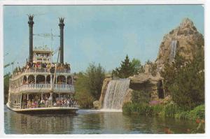 Paddler Steamer Mark Twain Frontierland Disneyland 1967 #2 postcard