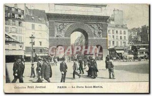 Old Postcard Paris La Porte Saint-Martin