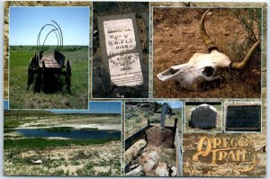 Postcard - Hardships Along the Oregon Trail, USA