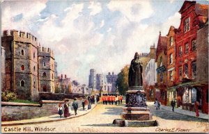 View of Castle Hill, Windsor Castle Tucks 7939 Vintage Postcard A16
