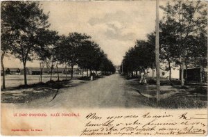 CPA Militaire - LE MANS - Le Camp d'AUVOURS - Allée Principale (91177)