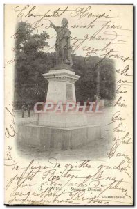 Old Postcard Autun Statue Divitiac