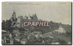 Old Postcard Chateau de la Roche Pot Village and Chateau