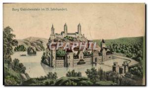 Old Postcard Burg Giebichenstein Im 15 Jahrhundert