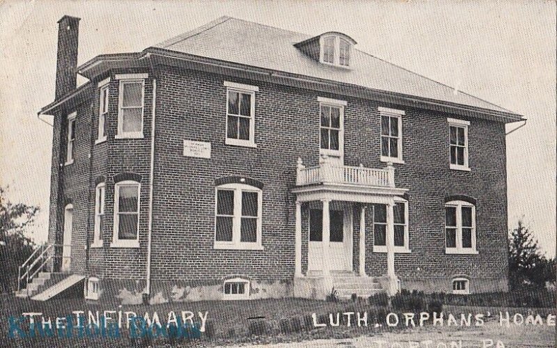 Postcard The Infirmary Lutheran Orphans Home Topton PA