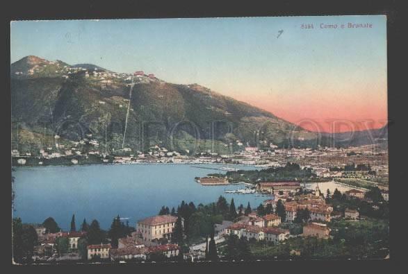 115792 Italy BRUNATE Lake Como Vintage POSTCARD