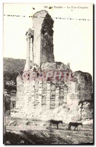 Old Postcard La Turbie Tower Augustus