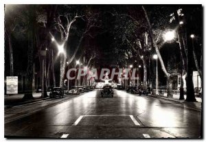 Modern Postcard La Cite du Roy Rene Aix en Provence Cours Mirabeau Night Basi...